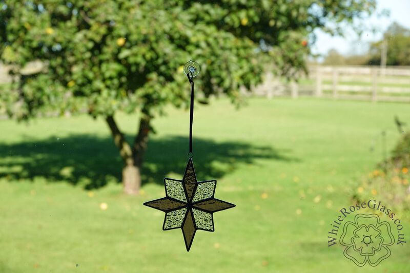 Star 8-Point Christmas Purple/Clear Suncatcher - product image