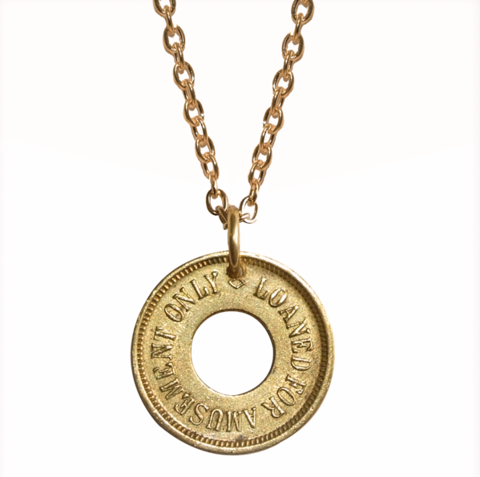 All,The,Fun,of,Fair,Necklace,vintage necklace, vintage token necklace, memento necklace