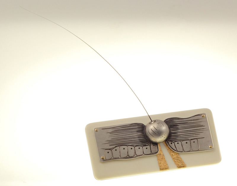 An Acoutic Seta Brooch by Anastasia Young