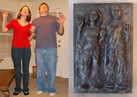 Couples,Carbonites,Star Wars, Carbonite, Frozen, custom, Han Solo, personalized
