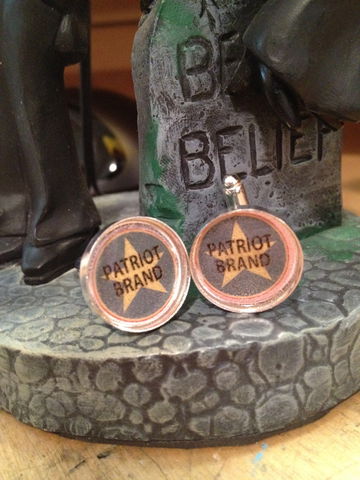 Patriot,Brand,Cufflinks,Thrilling Adventure Hour, TAH, Patriot Brand, cufflinks, radio plays