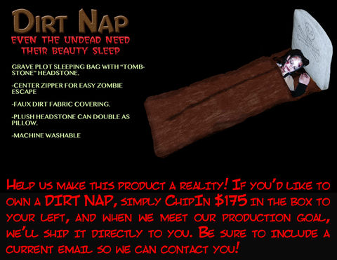 The,Dirt,Nap,Dirt Nap, grave, zombie, tombstone, sleeping bag, halloween