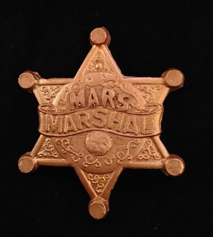 Sparks,Nevada,Marshal,Badge,Thrilling Adventure Hour, TAH, radio plays, Spark Nevada, Marshal on Mars, Pin, Badge