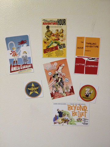 TAH,Fridge,Magnets,Thrilling Adventure Hour, TAH, Patriot Brand, radio plays, magnets, WorkJuice, Adventurekateer