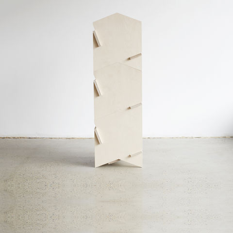 Chevron,shelf,shelves, stacking, flat pack, flat-pack, plywood, books, storage