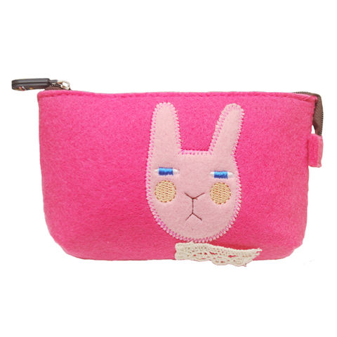 Pink,bunny,character,pouch