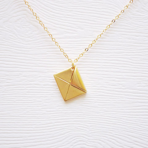Love,Letter,Necklace,treenbee, 18k gold plated necklace, handmade, letter