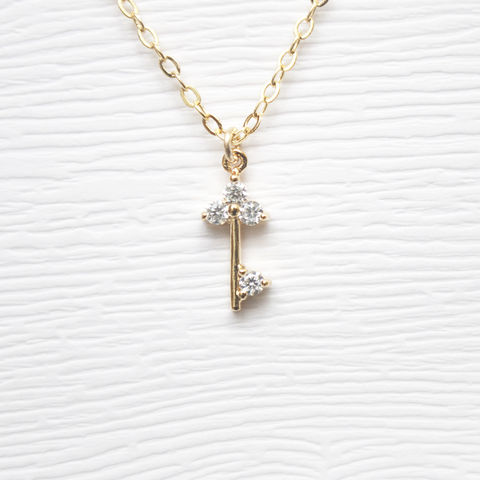 Dainty,Gold,Key,Necklace