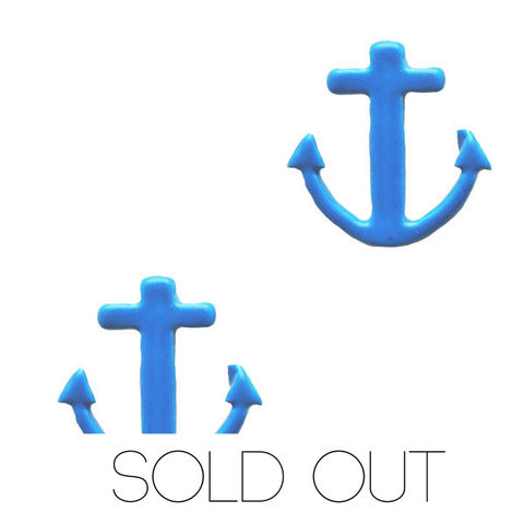Neon,Anchor,earring,-,Blue