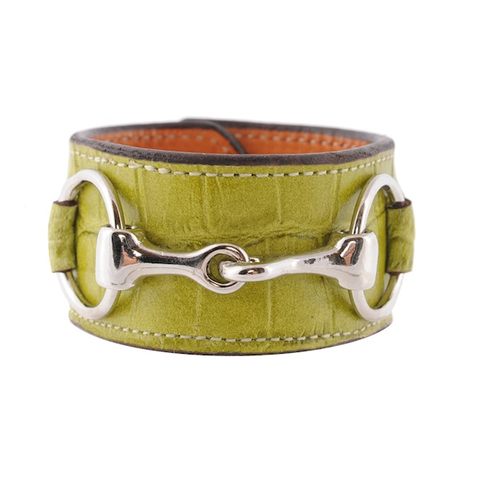Croc,Bit,Bracelet,(6,Color,Choices!),bit bracelet ,snaffle clutch,rebecca ray designs, julie clutch leather wrap bracelet, leona, horse bag, equestrian handbag, tablet case, cosmetic bag