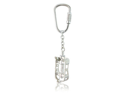 Pedal,Keyring,Silver, Jewellery, Keyring, Heritage, Fixed Wheel, Bicycle, Hallmarked, U.K.