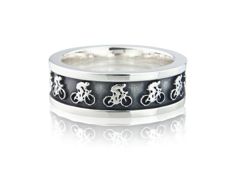 Heads,Down,Ring,Silver, Jewellery, Ring, Bicycle, Hallmarked, U.K.