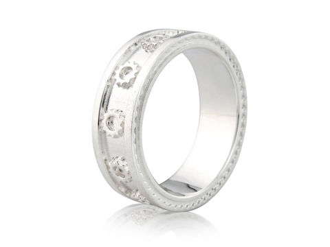 Cog,Ring,Silver, Ring, Road, Bicycle, Hallmarked, U.K.