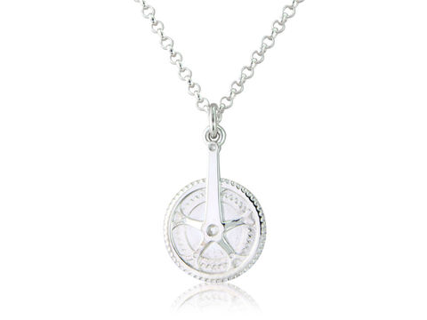 Chain,Set,Pendant,Silver, Jewellery, Pendant, Heritage, Fixed Wheel, Bicycle, Hallmarked, U.K.