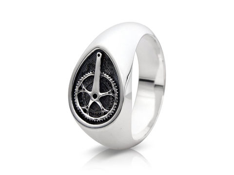 Chain,Set,Ring,Silver, Jewellery, Ring, Heritage, Fixed Wheel, Bicycle, Hallmarked, U.K.