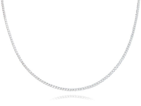 Curb,Chain,Sterling, Jewellery, Silver, Chain, Hallmarked, U.K., Gift, Pendant