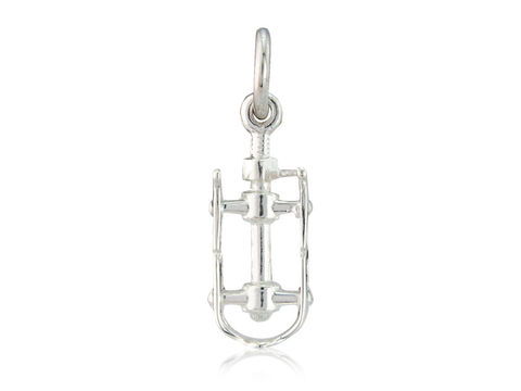 Pedal,Charm,Silver, Jewellery, Charm, Trinket, Heritage, Fixed Wheel, Bicycle, Hallmarked, U.K.