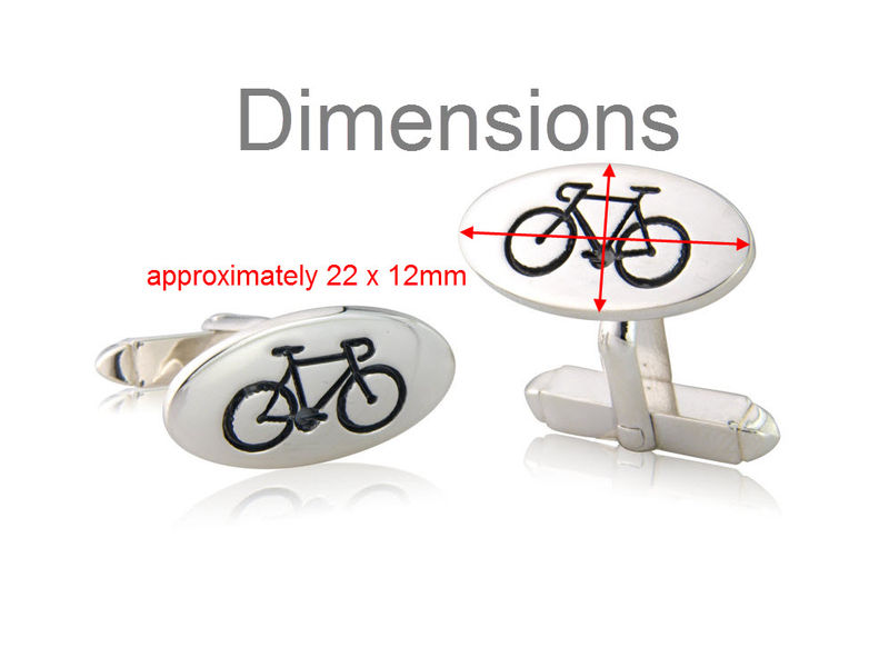 Oval Road Bicycle Cufflinks - product images  of 