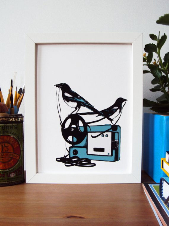 Projector (limited print of illustration by Jon Owen) - product images  of 