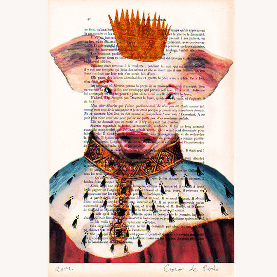 The Pig King - Hand Painting Mixed Media Artwork - product images of