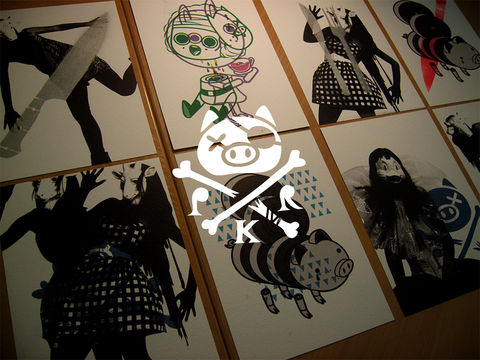 Tea,Time,Prints,Set,Pig, Tea, Tea time, A5 print, print, Model, Black and White, Food