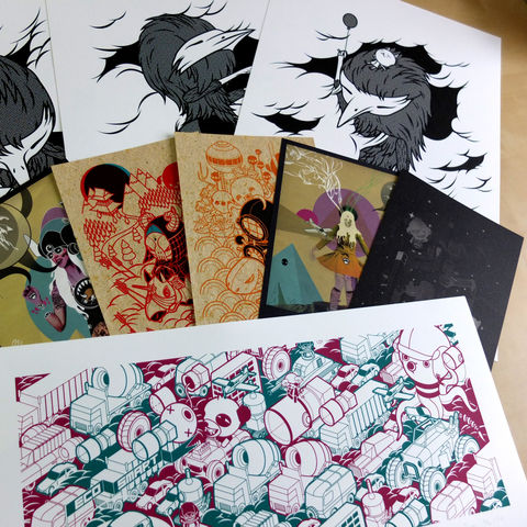 Print,Collection,V1,A3 Print, Bird, Bunny, Rabbit, Play, Traffic, Stephen Chan