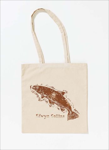 The,Leaping,Salmon,Tote,Bag,Edwyn Collins, Understated, Salmon, Tote