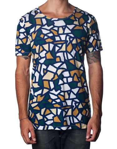 Nemis,Mosaic,Tee,pasar fashion online, nemis clothing, urban streetwear, Clothing,Tshirt,geometric,aztec,native,tribal,bold,graphic,print,fashion,mens,women,streetwear,retro,urban,cotton,supima,40s