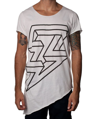 Nemis,Asymmetric,Lightning,Guys,dress, tshirt, top, asymmetric, print, lightning, fashion