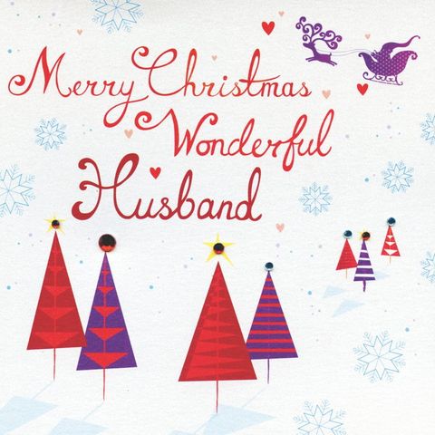 Husband Christmas Card  Karenza Paperie