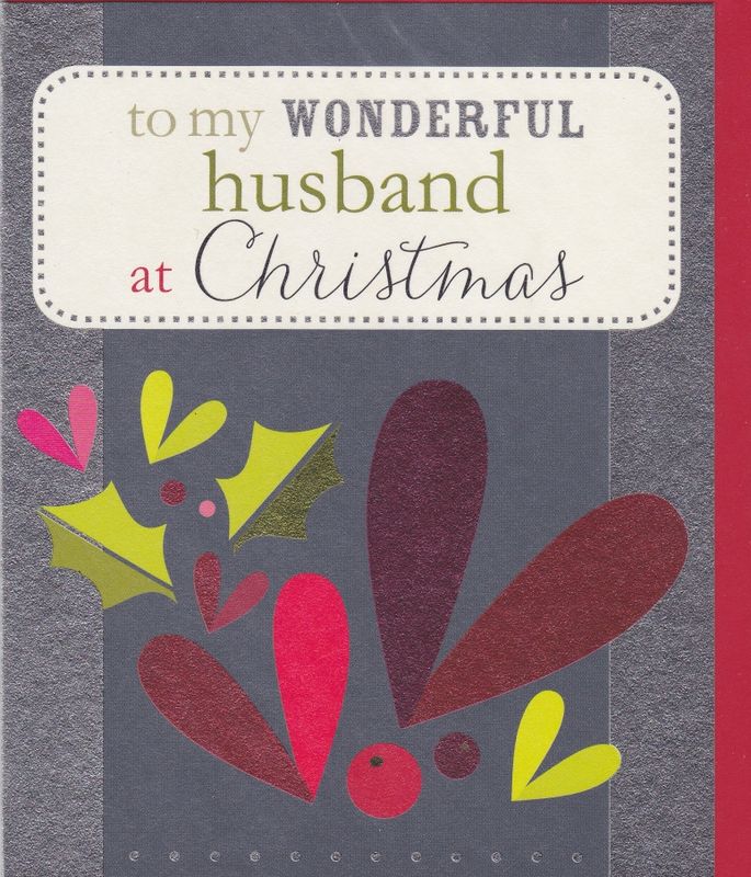 Wonderful Husband Christmas Card - Karenza Paperie