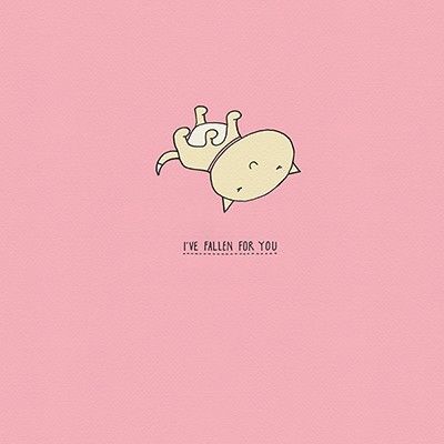 ive fallen for you blank greetings card valentines card online