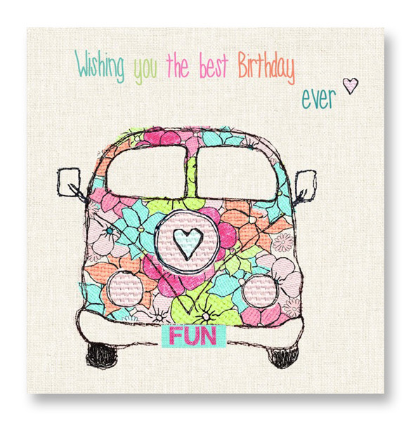summer birthday cards with camper vans buy online at karenza paperie
