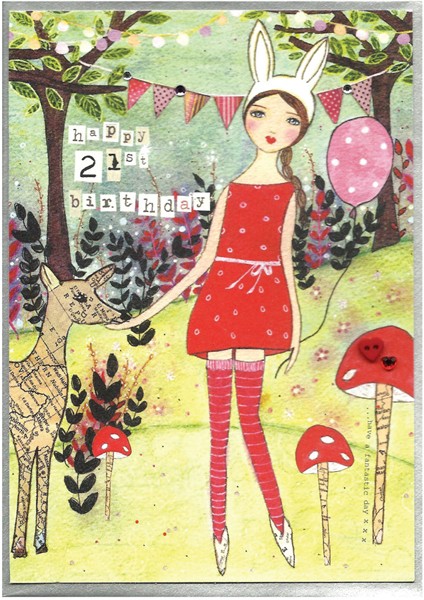 buy 21st birthday cards online for her girls female age twenty one twenty first birthday cards