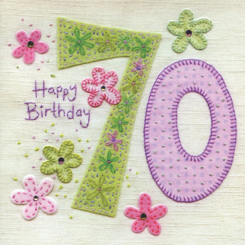 buy 70th birthday cards online for her from karenza paperie age seventy seventieth 70 birthday cards