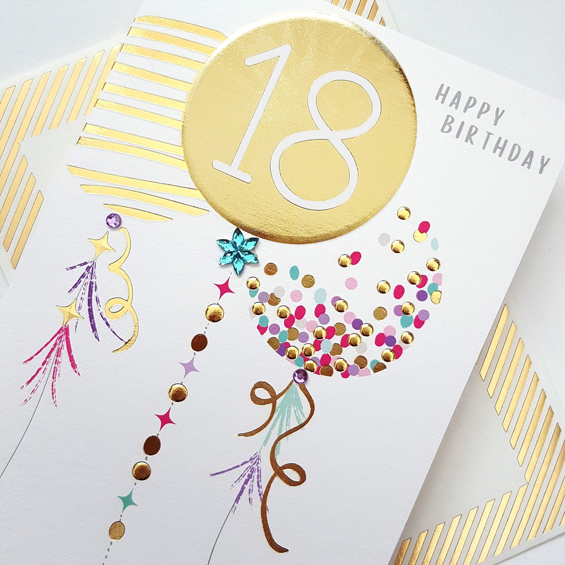 buy 18th birthday cards online for her from karenza paperie age 18 eighteen eighteenth