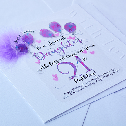buy 21st birthday cards online for her girls female age twenty one twenty first birthday cards