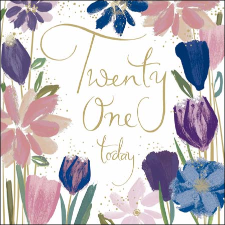 buy 21st birthday cards online for her girls female age twenty one twenty first birthday cards