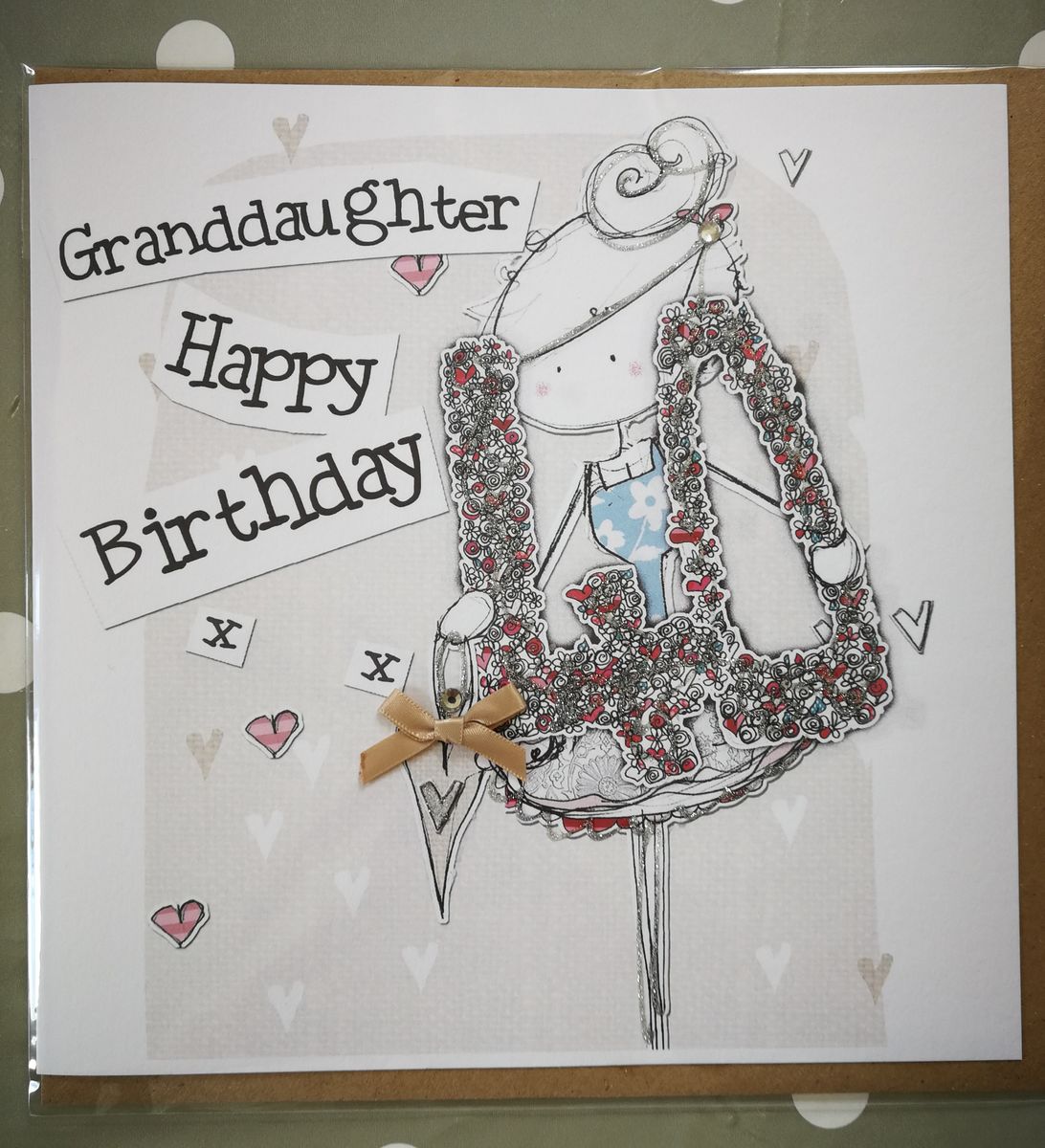 granddaughter 40th birthday card