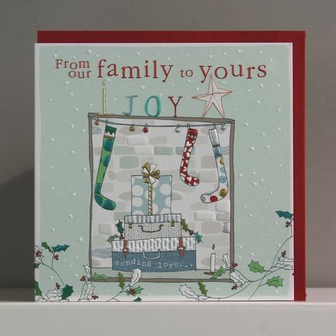 From Our Family To Yours Christmas Card Karenza Paperie