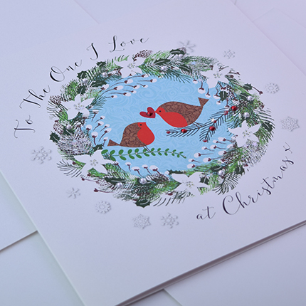 buy to the one i love christmas card handmade lxuury large christmas cards for partner wife husband fiance fiancee girlfriend boyfriend