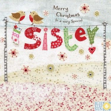 To A Very Special Sister Christmas Card - Karenza Paperie