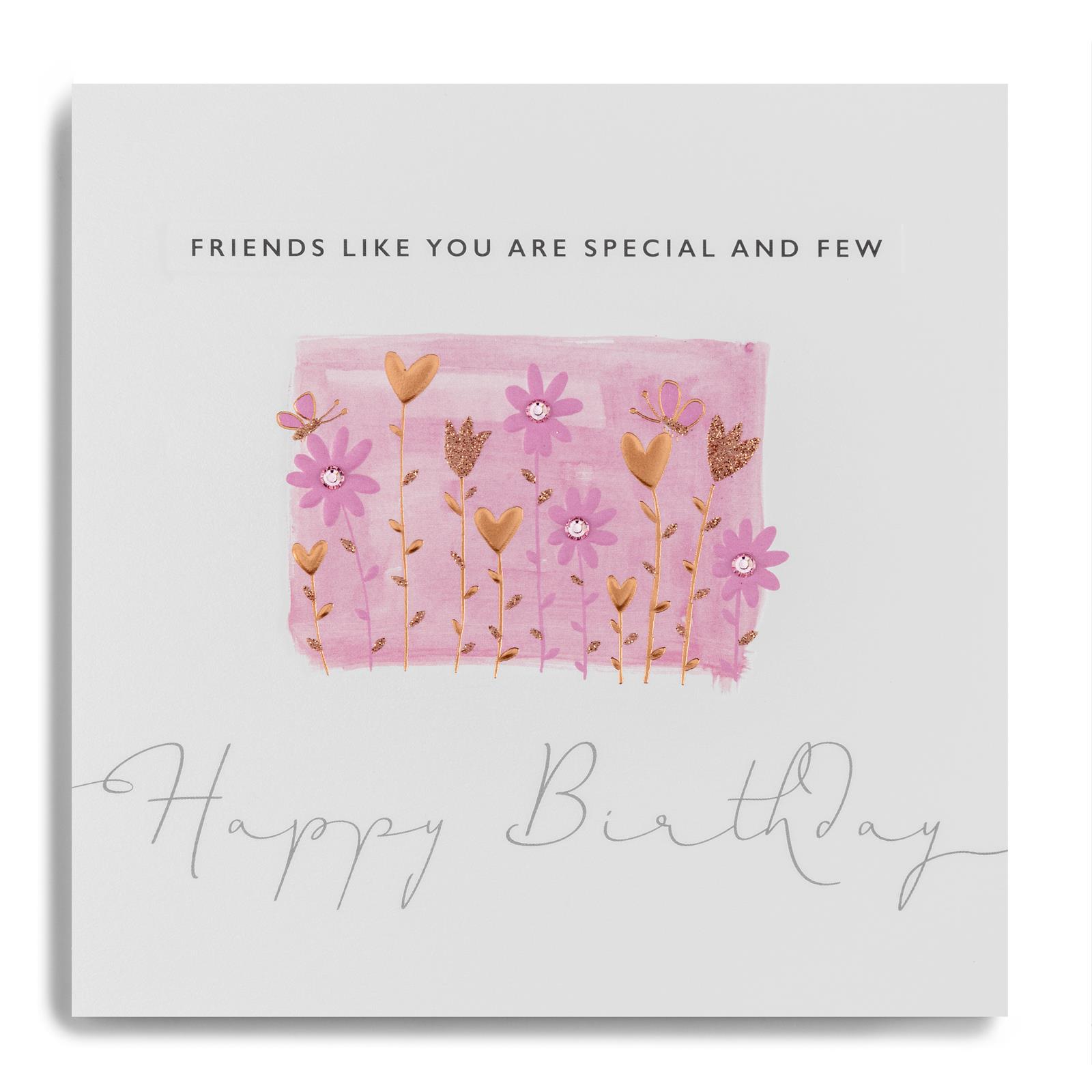 buy beautiful birthday cards for her online at karenza paperie luxury female birthday cards pink handfinished hearts flowers friend birthday cards