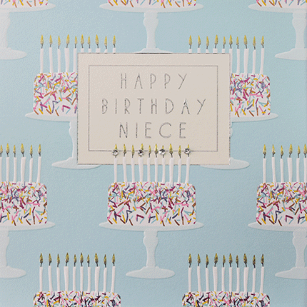 buy special niece birthday card online at karenza paperie pink birthday cake niece cards from auntie and uncle
