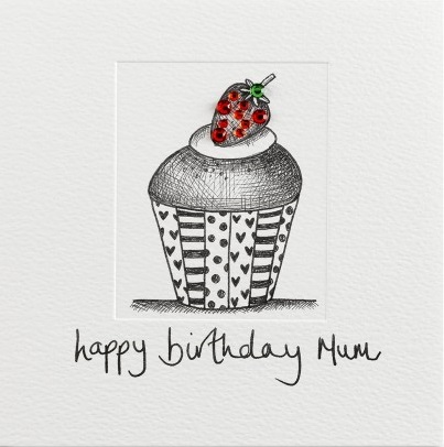 buy mum birthday card online at karenza paperie pretty cale strawberry cupcake birthday card for special mum