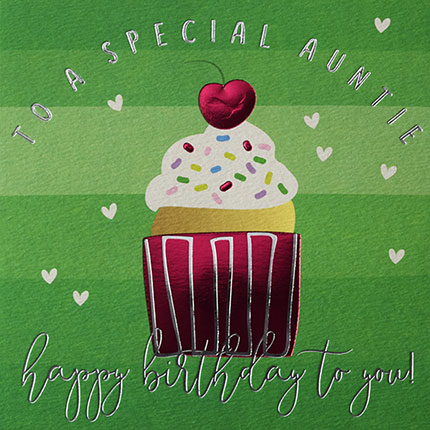 buy special auntie birthday card online at karenza paperie auntie cupcake birthday cards from niece and nephew