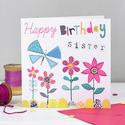 buy special sister birthday cards online at karenza paperie half price 1/2 price 50% off sale rachel ellen designs relation birthday cards for sisters little sister from brother sibling sister