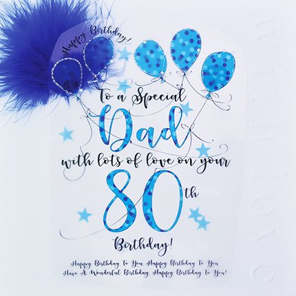 buy special dad 80th birthday card online at karenza paperie age eightieth eighty dad birthday cards