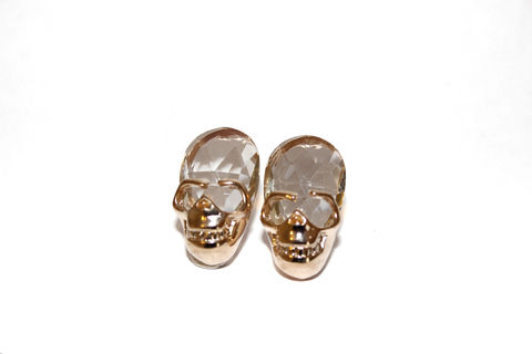 Small,Skull,Stud,Earrings