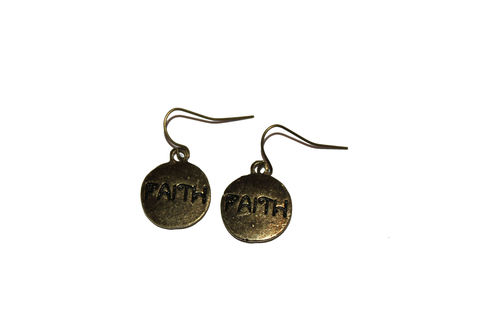 Faith,Coin,Earrings